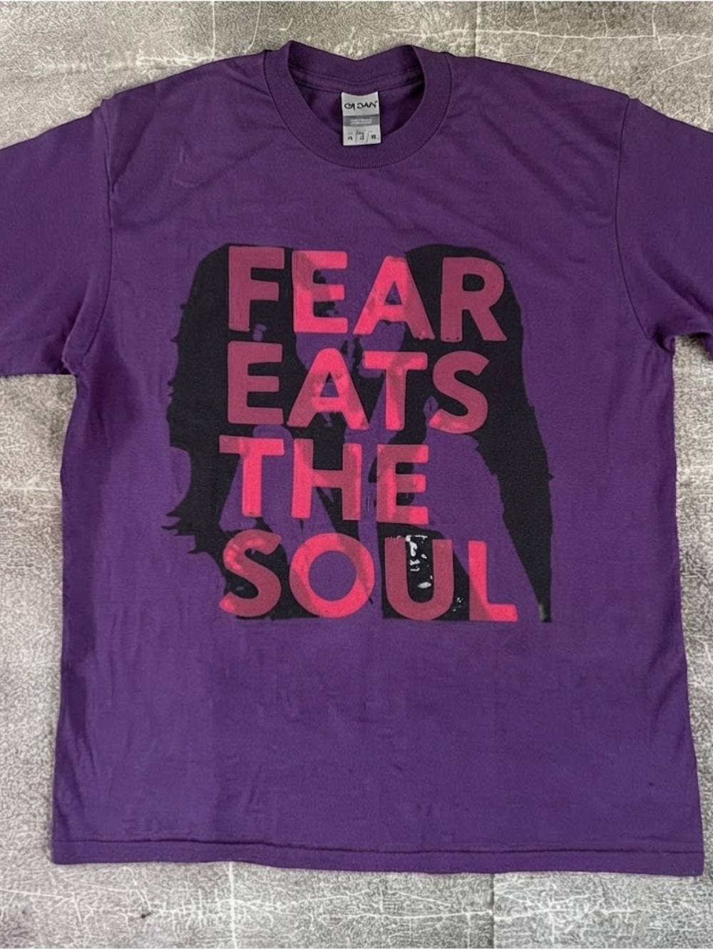 Gildan Purple Graphic Tee - Fear Eats The Soul